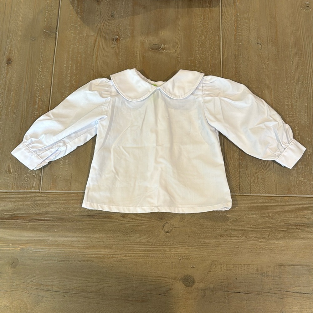 Classic Whimsy Girls Long Sleeve Undershirt - White - 9 Month - NWOT
